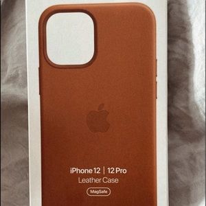 iPhone 12/12 Pro Saddle Brown Leather Case